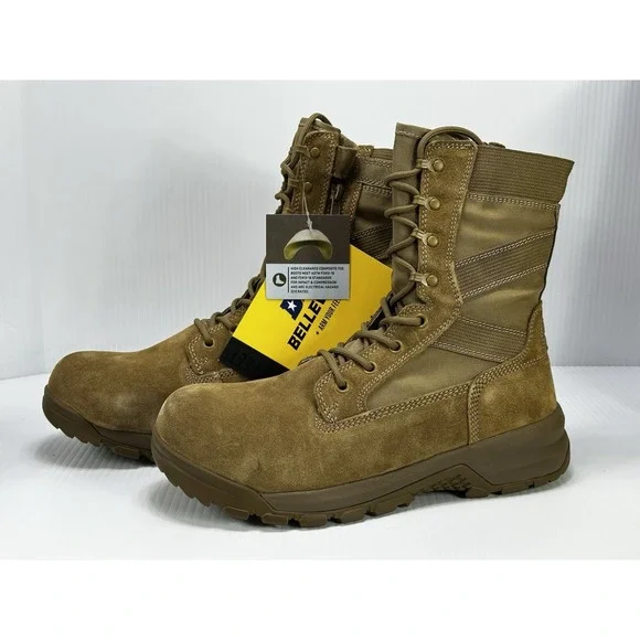 Belleville Hot Weather Side-Zip Composite Toe Men Tactical Boot BV508ZCT 8 Wide